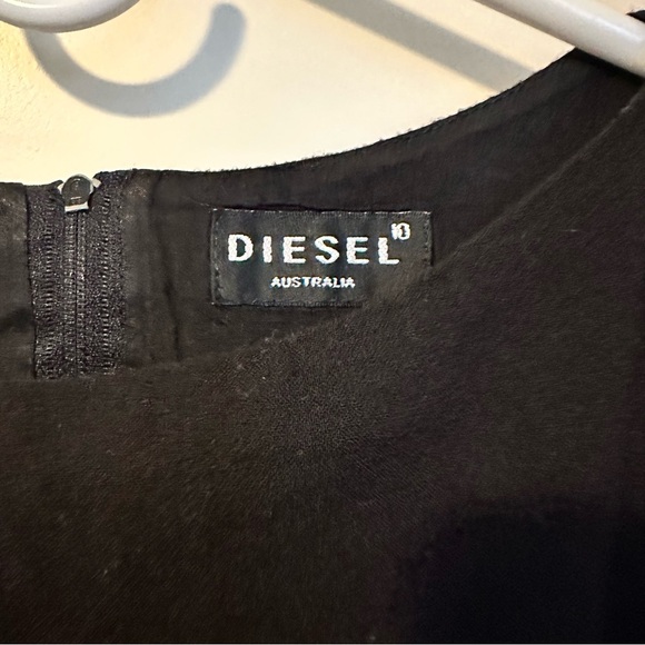 Vintage Diesel‎ Australia Y2K Women’s Black Lined Sleeveless Dress Size 10 - Picture 2 of 9